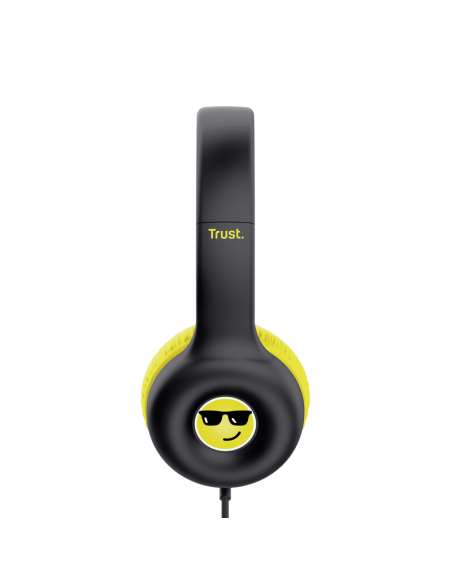 Casti Trust Nouna cu fir kids, negru