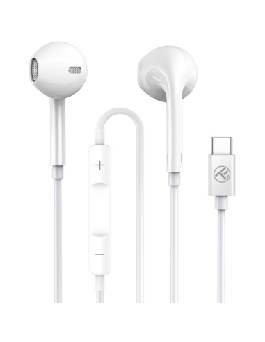 Casti cu fir Tellur Basic U In-Ear alb