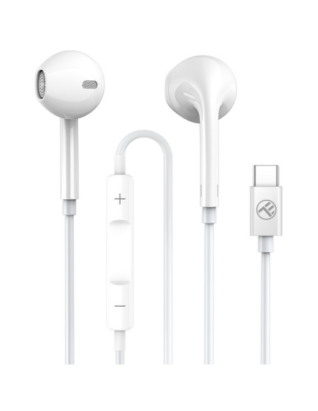 Casti cu fir Tellur Basic U In-Ear alb