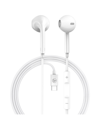Casti cu fir Tellur Basic U In-Ear alb
