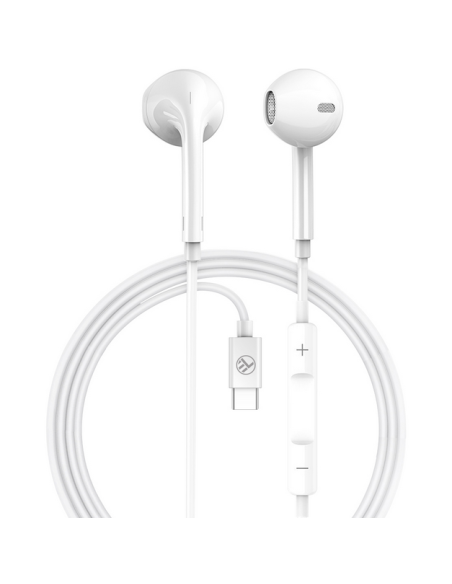 Casti cu fir Tellur Basic U In-Ear alb