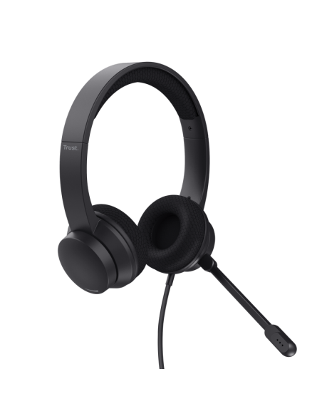 Casti Trust Ayda USB-ENC, negru