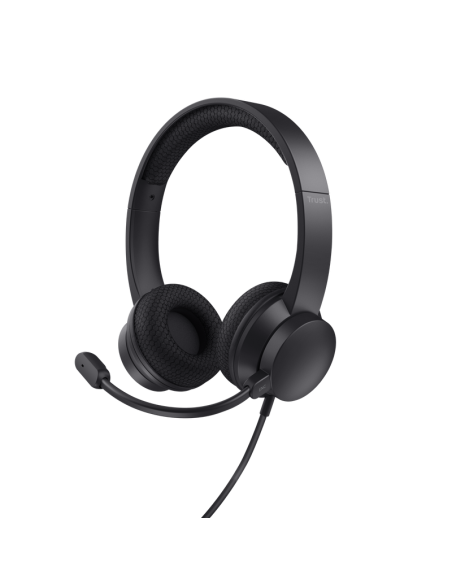 Casti Trust Ayda USB-ENC, negru