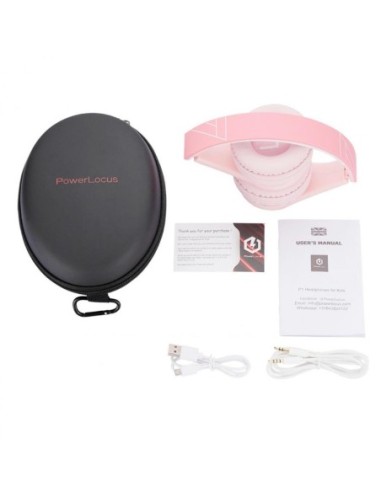 Casti pentru copii PowerLocus P1 PINK