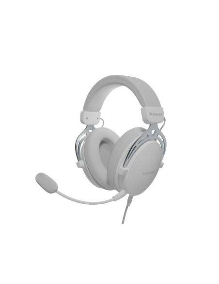 Casti cu fir Genesis Toron 531 alb