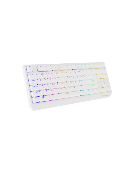 Tastatura WS Genesis Thor 230 TKL R alb