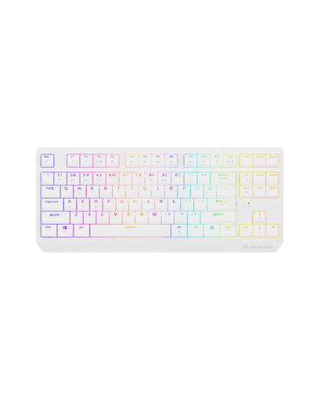 Tastatura WS Genesis Thor 230 TKL R alb