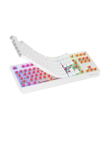 Tastatura WS Genesis Thor 230 TKL R alb