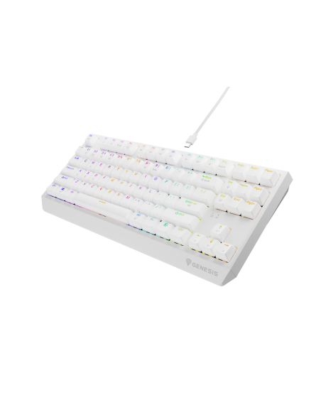 Tastatura WS Genesis Thor 230 TKL R alb
