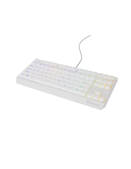 Tastatura Genesis Thor 230 TKL R alb