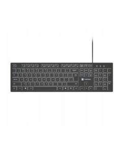 Tastatura Natec Herring Slim, negru/alb