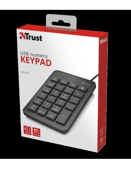 Tastatura Trust numerica Xalax cu fir, n