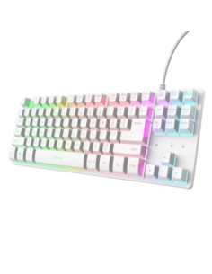 Tastatura Trust GXT833W Thado TKL, alb