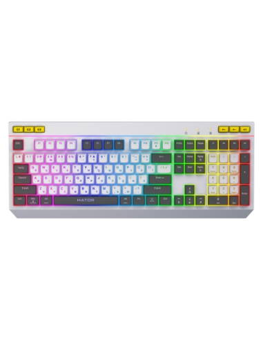 Tastatura membrana Hator Icefall alb