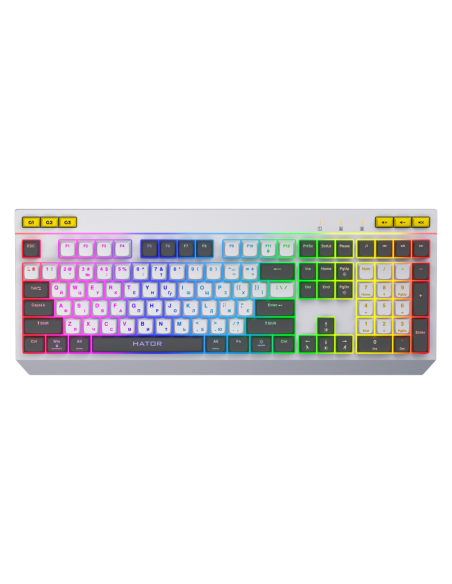 Tastatura membrana Hator Icefall alb