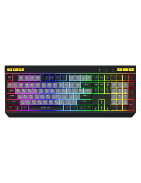 Tastatura membrana Hator Icefall alb-ng