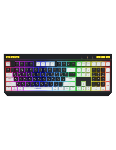Tastatura membrana Hator Icefall ng-alb
