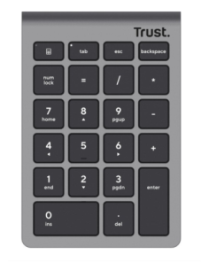 Tastatura Trust numerica Xalax WS, gri