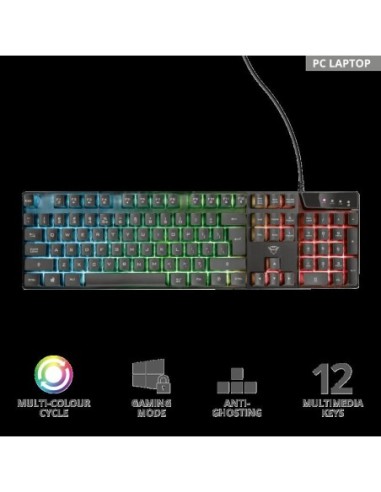 Tastatura Trust GXT 835 Azor cu fir, ng