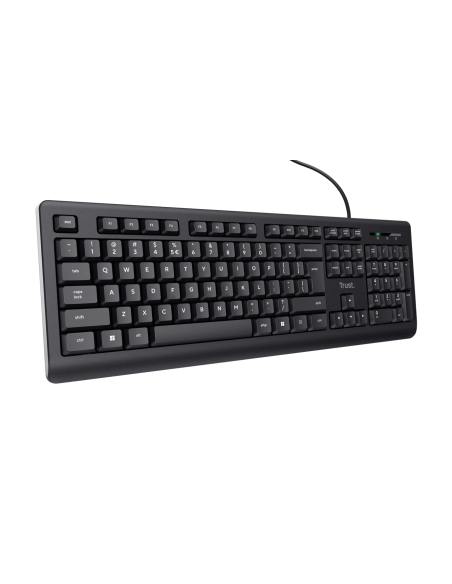 Tastatura cu fir Trust, negru
