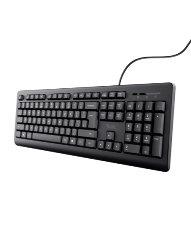 Tastatura cu fir Trust, negru