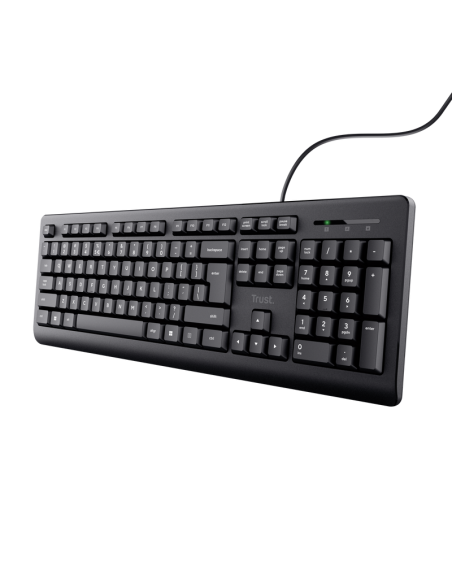 Tastatura cu fir Trust, negru