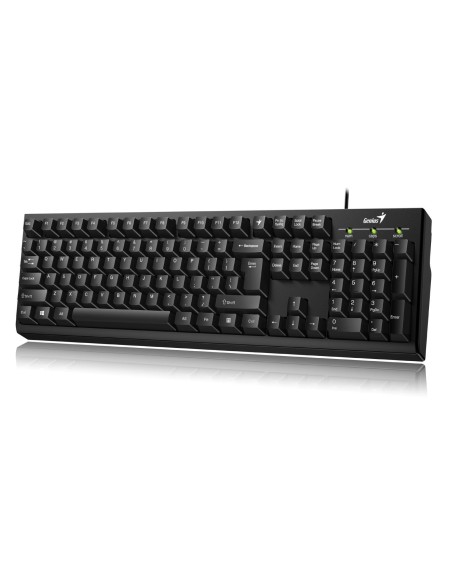 Tastatura Genius  KB-100 cu fir, negru