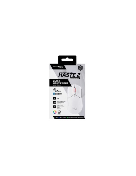 HP HyperX Pulsefire Haste 2 WS White