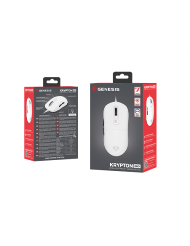 Mouse Genesis Krypton 660 12000 DPI alb