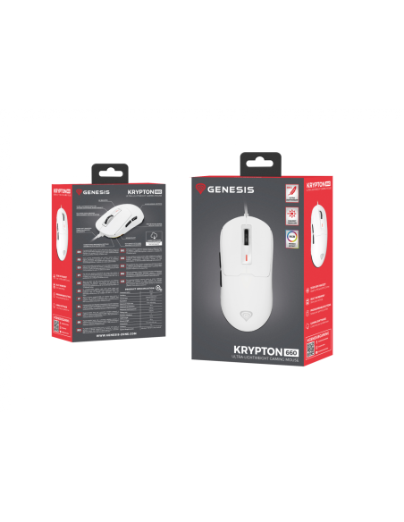 Mouse Genesis Krypton 660 12000 DPI alb