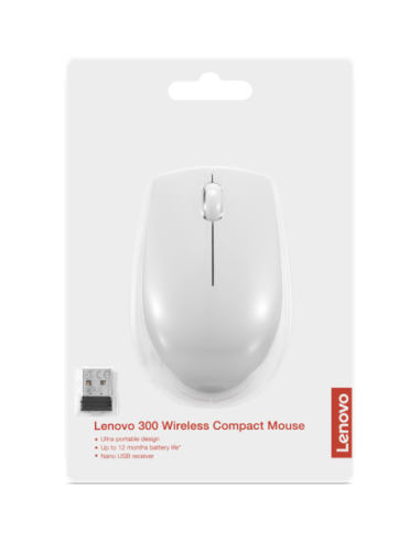 Lenovo 300 Wireless Compact Mouse Grey