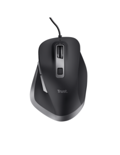 Mouse Trust Fyda cu fir 5000 DPI, negru