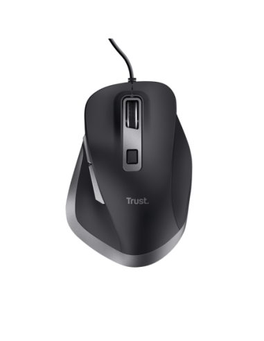 Mouse Trust Fyda cu fir 5000 DPI, negru