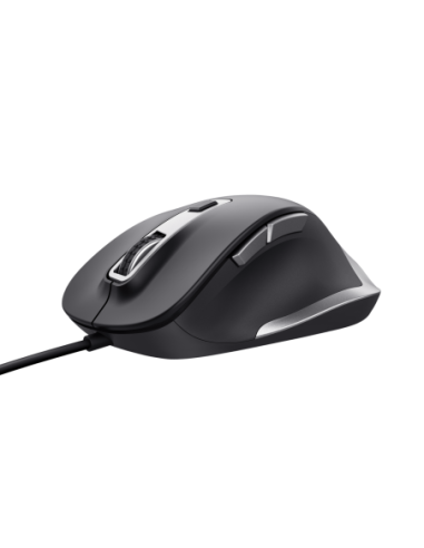 Mouse Trust Fyda cu fir 5000 DPI, negru