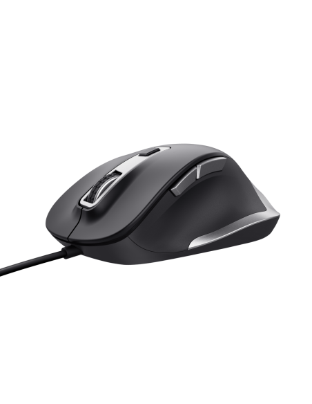 Mouse Trust Fyda cu fir 5000 DPI, negru