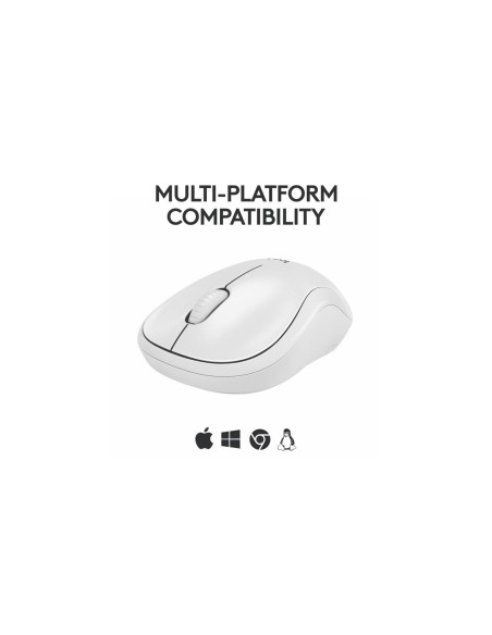 Mouse Logitech M240 SilentWS 1000 DP alb