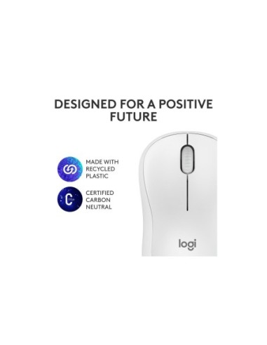 Mouse Logitech M240 SilentWS 1000 DP alb