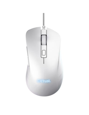 Mouse Trust GXT924W YBAR+ 25600 DPI, alb