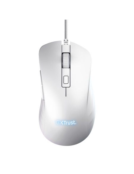 Mouse Trust GXT924W YBAR+ 25600 DPI, alb