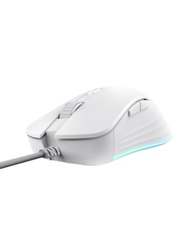 Mouse Trust GXT924W YBAR+ 25600 DPI, alb