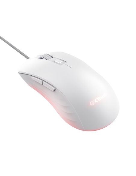 Mouse Trust GXT924W YBAR+ 25600 DPI, alb