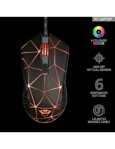 Trust GXT 133 Locx Illuminated Gaming Mo