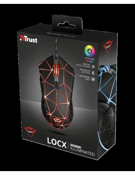 Trust GXT 133 Locx Illuminated Gaming Mo