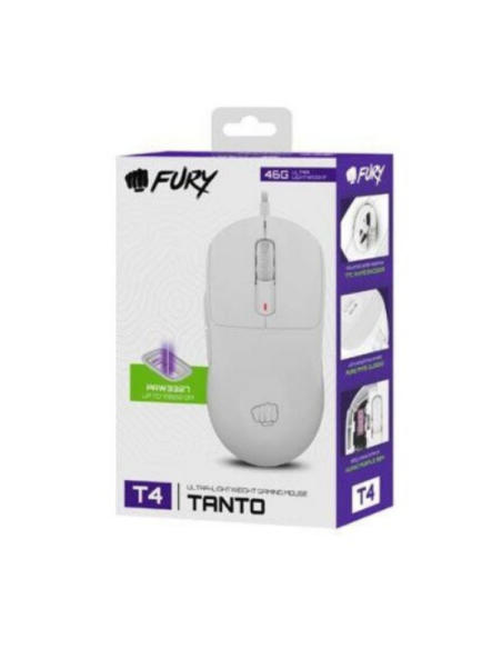 Mouse Fury Tanto T4,12000DPI, alb
