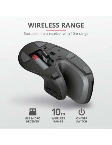 Mouse Trust Verro Ergonomic 1600 DPI, ng