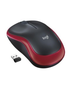 Mouse Logitech M185 WR 1000 DPI, red