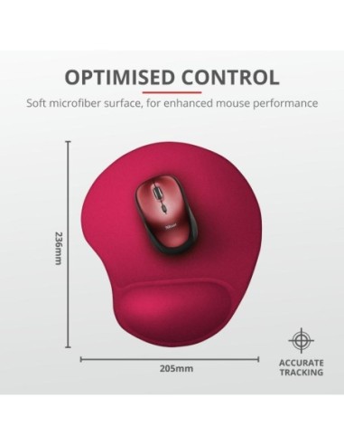 Mousepad cu gel Trust Bigfoot rosu