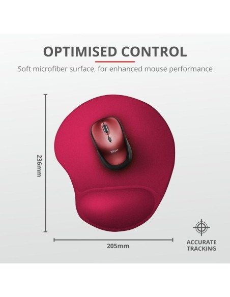Mousepad cu gel Trust Bigfoot rosu