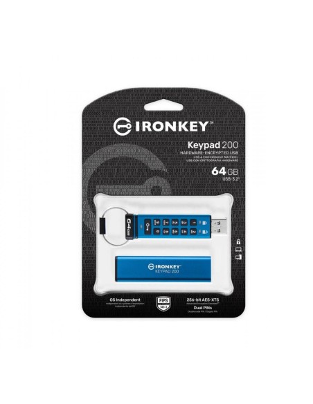 Kingston IronKey Keypad 200 USB 3.2 64GB
