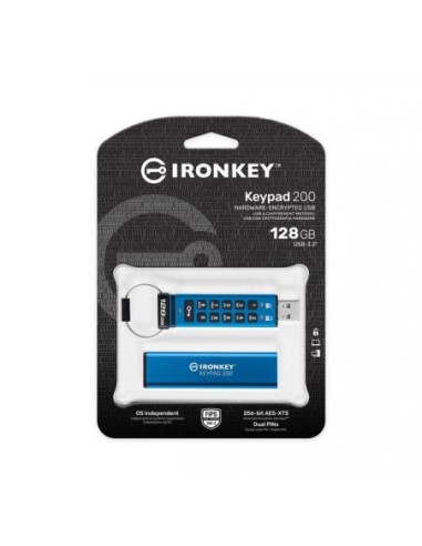 Kingston IronKey Keypad 200 USB 3.2 128G